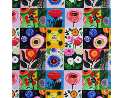 Floral Scrapbook Multi 100% Cotton Printed Fabric