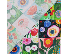 Floral Scrapbook Multi 100% Cotton Printed Fabric