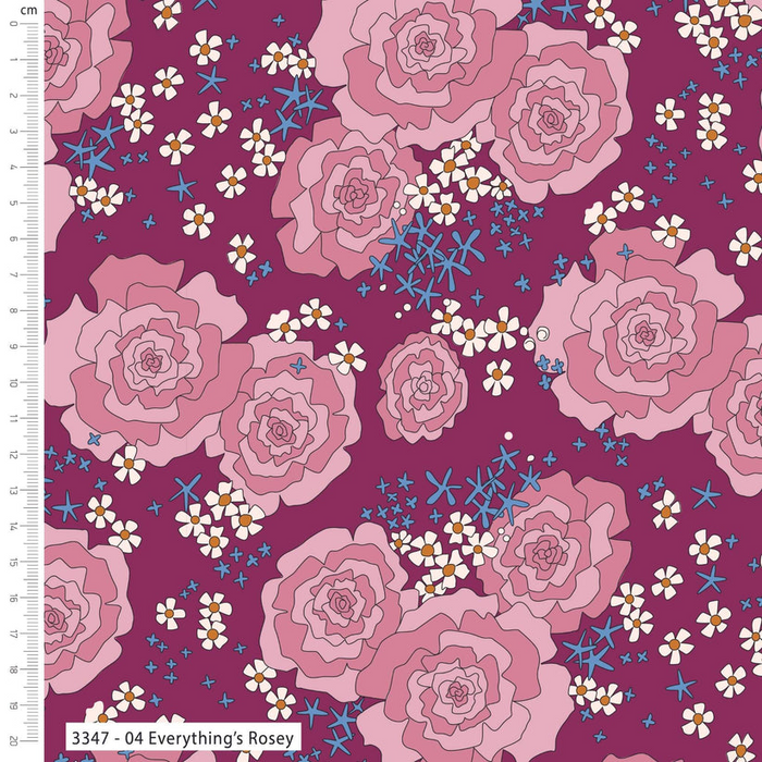 The Craft Cotton Co. Loose Fabric Craft Cotton Company 100% Premium Cotton The Crafty Lass Midnight Meadows Fabric Range Prints 110cm Wide Digitally Printed Cotton Fabric