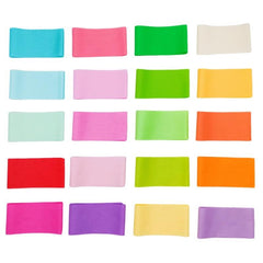 CraftsFabrics 100% Cotton 40pcs Jelly Roll Fabric 6.5x50cm Pre-Cut Roll Fabric Solid Colors Patchwork Bundles for DIY Sewing Art Craft