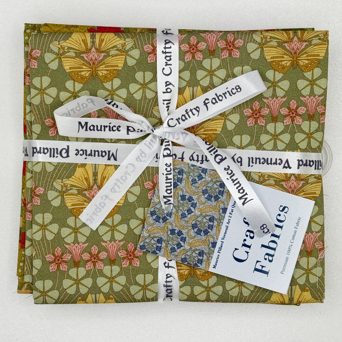 Crafty By Chatham Glyn Maurice Pillard 100% Cotton Percale 50x55cm Wide Fat Quarter Bundle for Crafting, Patchwork, Kid's Craft