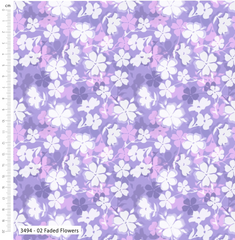 Floral Impressions Collection 100% Cotton Craft Fabric 112cm Wide for Crafting, Quilting, Sewing, Dressmaking, Home Décor