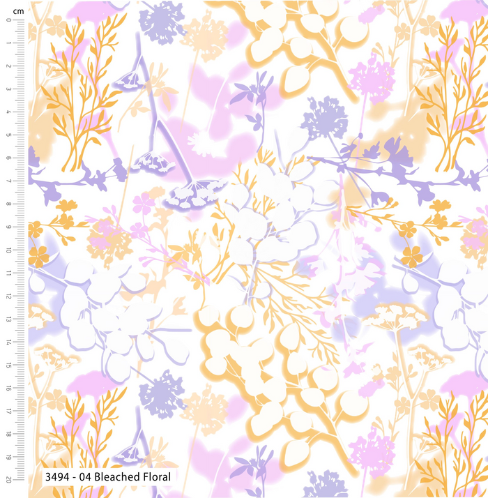 The Craft Cotton Co. Loose Fabric Floral Impressions Collection 100% Cotton Craft Fabric 112cm Wide