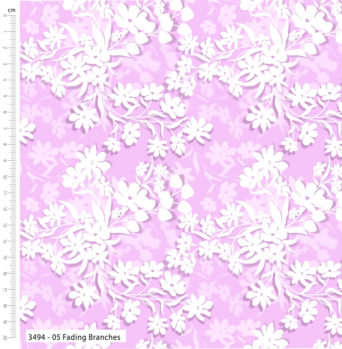The Craft Cotton Co. Loose Fabric Floral Impressions Collection 100% Cotton Craft Fabric 112cm Wide