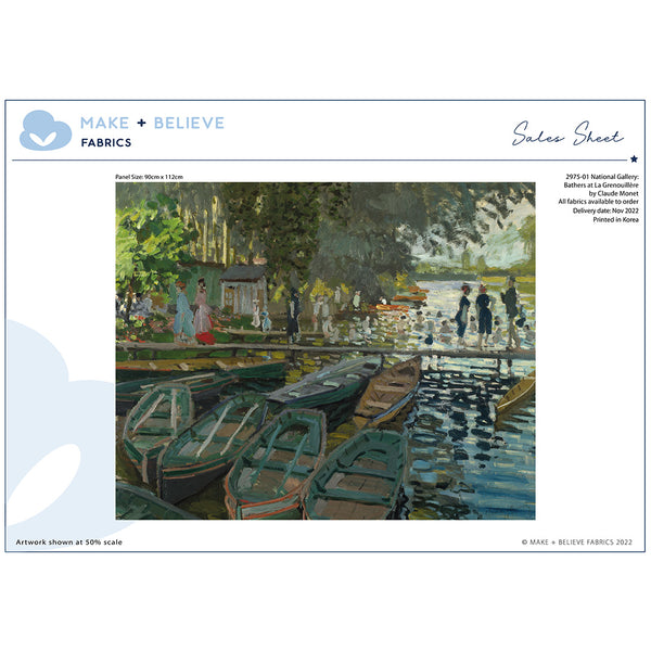 Make + Believe French Impressionist – The National Gallery Cotton Panel