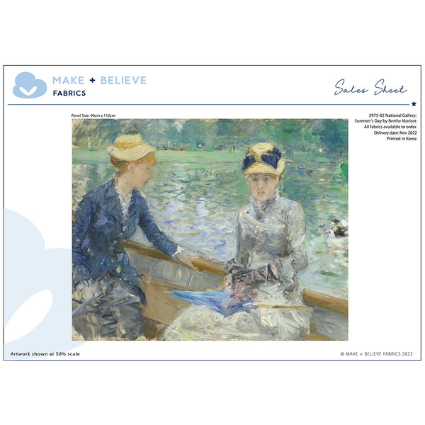 Make + Believe French Impressionist – The National Gallery Cotton Panel