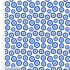 Tissu imprimé numériquement « The Sky Above Sage » de Craft Cotton Co., 100 % coton, 110 cm de large, pour loisirs créatifs, matelassage, décoration d'intérieur et loisirs créatifs pour enfants.