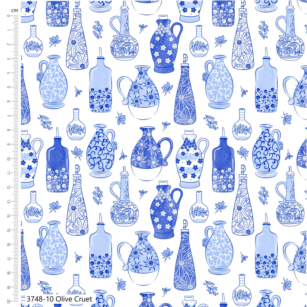 Craft Cotton Co. „The Sky Above“ Salbeigrün, 100 % Baumwolle, 110 cm breit, digital bedruckter Stoff zum Basteln, Quilten, für die Heimdekoration und Kinderbasteln