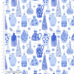 Craft Cotton Co. „The Sky Above“ Salbeigrün, 100 % Baumwolle, 110 cm breit, digital bedruckter Stoff zum Basteln, Quilten, für die Heimdekoration und Kinderbasteln