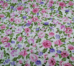 CraftsFabrics 8Pcs Floral Precut Fabric Square Sheets for Quilting, Crafting, Sewing, Patchwork