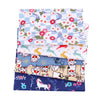 CraftsFabrics Lot de 5 carrés de tissu d'emballage en coton de style japonais 20 x 25 cm pour patchwork, couture et bricolage 
