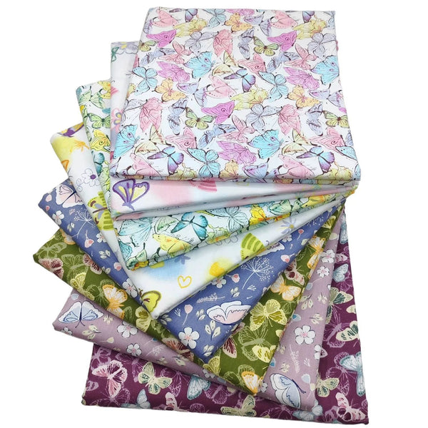 CraftsFabrics Stoffquadrate mit Leopardenmuster, Tierdruck, für Quilten, Scrapbooking, Nähen, Kunst &amp; Handwerk, Babykleidung, Kinderzimmer, 5 Stück 