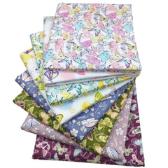 CraftsFabrics Lot de 5 carrés de tissu imprimé léopard pour quilting, scrapbooking, couture, loisirs créatifs, vêtements pour bébé et chambre d'enfant 
