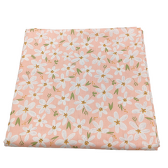 CraftsFabrics 8pcs Precut Pink Floral 100% Cotton Fabrics for DIY Craft Hand Sewing Patchwork Art Home