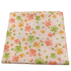 CraftsFabrics 8pcs Precut Pink Floral 100% Cotton Fabrics for DIY Craft Hand Sewing Patchwork Art Home