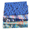 CraftsFabrics Lot de 5 carrés de tissu d'emballage en coton de style japonais 20 x 25 cm pour patchwork, couture et bricolage 