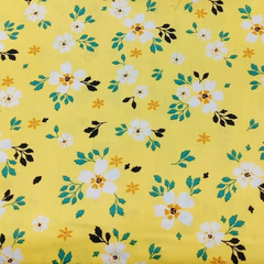 CraftsFabrics 8pcs/lot Yellow Floral Fat Quarters Bundle