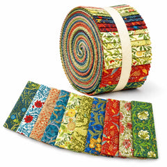 CraftsFabrics 2,5 Zoll 20 Stück Cartoon-Tiere Kinderstoff-Jelly-Rolls-Streifen
