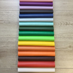 CraftsFabrics 21pcs Bundle Solid Color Sheep Grain Vinyl Faux Leather Sheets 28x20.5cm Wide for DIY Handbags Wallet