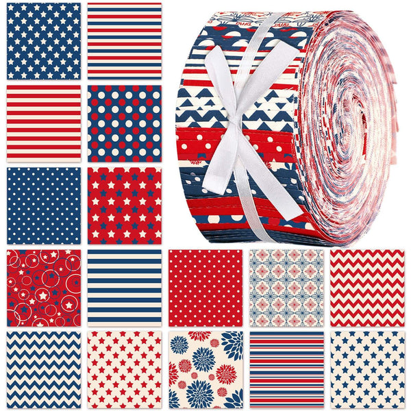 CraftsFabrics 2,5'' 20 pièces Bandes de tissu Jelly Rolls pour enfants Motif animaux de dessin animé