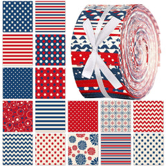 CraftsFabrics 2,5 Zoll 20 Stück Cartoon-Tiere Kinderstoff-Jelly-Rolls-Streifen