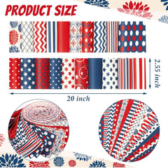 CraftsFabrics 2,5 Zoll 20 Stück Cartoon-Tiere Kinderstoff-Jelly-Rolls-Streifen