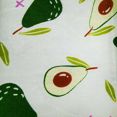 CraftsFabrics 8pcs Multi Color Twill Mixed Fruits Cotton Fabric Squares