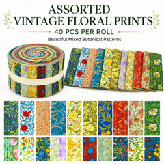 CraftsFabrics 2,5 Zoll 20 Stück Cartoon-Tiere Kinderstoff-Jelly-Rolls-Streifen