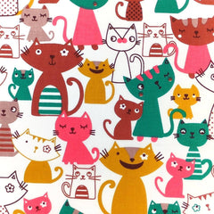 CraftsFabrics Lot de 4 carrés de tissu 100 % coton à pois motif dinosaures, 48 ​​x 48 cm de large, imprimés, pour patchwork, couture, maison, fête