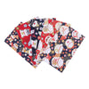 CraftsFabrics Lot de 5 carrés de tissu d'emballage en coton de style japonais 20 x 25 cm pour patchwork, couture et bricolage 