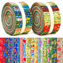 CraftsFabrics 2,5 Zoll 20 Stück Cartoon-Tiere Kinderstoff-Jelly-Rolls-Streifen