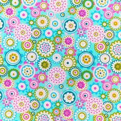 CraftsFabrics 100Pcs Whimsical Botanicals Fat Quarter Bundle
