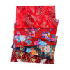 CraftsFabrics Lot de 5 carrés de tissu d'emballage en coton de style japonais 20 x 25 cm pour patchwork, couture et bricolage 
