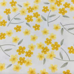 CraftsFabrics 8pcs/lot Yellow Floral Fat Quarters Bundle