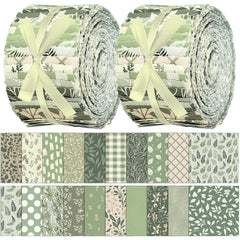 CraftsFabrics 2,5 Zoll 20 Stück Cartoon-Tiere Kinderstoff-Jelly-Rolls-Streifen