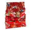 CraftsFabrics Lot de 5 carrés de tissu d'emballage en coton de style japonais 20 x 25 cm pour patchwork, couture et bricolage 