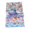CraftsFabrics Lot de 5 carrés de tissu d'emballage en coton de style japonais 20 x 25 cm pour patchwork, couture et bricolage 