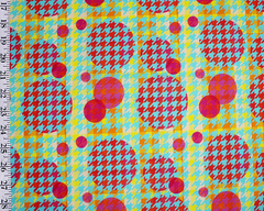 Little Johnny Pop Art Dogtooth 100% Cotton 149cm Wide Digitally Printed Cotton Fabric Ideal For Crafting, Sewing, Home Décor and Kid's Craft