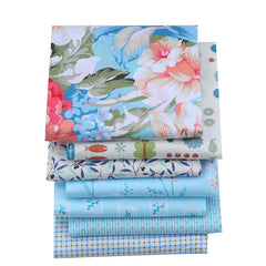 CraftsFabrics 8pcs/Lot 50cmx40cm Floral Breeze Fat Quarters 100% Cotton Precut Craft Fabric Squares for Quilting, , Crafts, DIY Projects