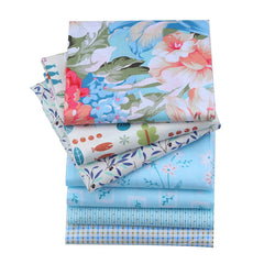 CraftsFabrics 8pcs/Lot 50cmx40cm Floral Breeze Fat Quarters 100% Cotton Precut Craft Fabric Squares for Quilting, , Crafts, DIY Projects