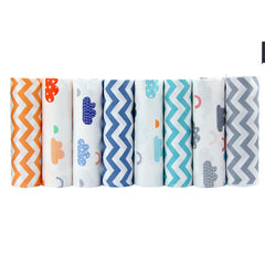 CraftsFabrics 8pcs/Lot 50cmx40cm Sky Dreams Fat Quarters Bundle 100% Cotton Precut Craft Fabric Squares for Quilting, Crafts, DIY Projects