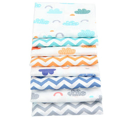 CraftsFabrics 8pcs/Lot 50cmx40cm Sky Dreams Fat Quarters Bundle 100% Cotton Precut Craft Fabric Squares for Quilting, Crafts, DIY Projects