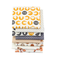 CraftsFabrics 8pcs/Lot 50cmx40cm Teddy Joy Fat Quarters 100% Cotton Precut Craft Fabric Squares for Quilting, Arts, Crafts, DIY Projects
