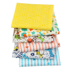 CraftsFabrics 6pcs/Lot 50cmx40cm Sunny Paws Fat Quarters Bundle 100% Cotton Precut Craft Fabric Squares for Quilting, Crafts, DIY Projects
