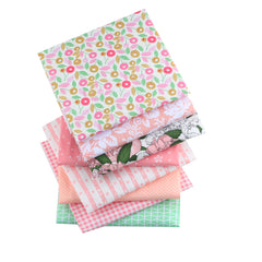 CraftsFabrics 8pcs/Lot 50cmx40cm Peony Dream Fat Quarters 100% Cotton Precut Craft Fabric Squares for Quilting, Arts, Crafts, DIY Projects