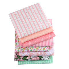 CraftsFabrics 8pcs/Lot 50cmx40cm Peony Dream Fat Quarters 100% Cotton Precut Craft Fabric Squares for Quilting, Arts, Crafts, DIY Projects
