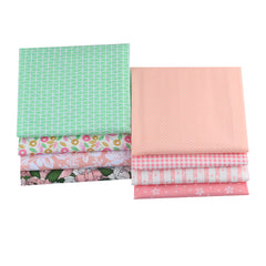 CraftsFabrics 8pcs/Lot 50cmx40cm Peony Dream Fat Quarters 100% Cotton Precut Craft Fabric Squares for Quilting, Arts, Crafts, DIY Projects