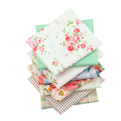 CraftsFabrics 8pcs/Lot 50cmx40cm Petal Charm Fat Quarters 100% Cotton Precut Craft Fabric Squares for Quilting, Arts, Crafts, DIY Projects