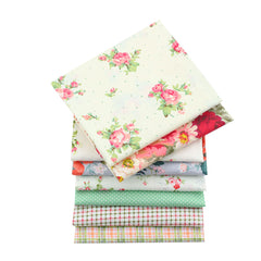 CraftsFabrics 8pcs/Lot 50cmx40cm Petal Charm Fat Quarters 100% Cotton Precut Craft Fabric Squares for Quilting, Arts, Crafts, DIY Projects