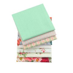 CraftsFabrics 8pcs/Lot 50cmx40cm Petal Charm Fat Quarters 100% Cotton Precut Craft Fabric Squares for Quilting, Arts, Crafts, DIY Projects
